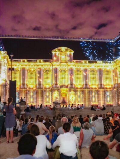 Jour de Fête Projection sur le parlement de Bretagne. Été 2022.