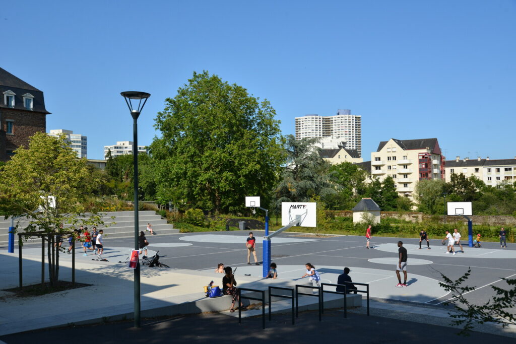 Terrains de basket du Parc Saint-Cyr à Rennes