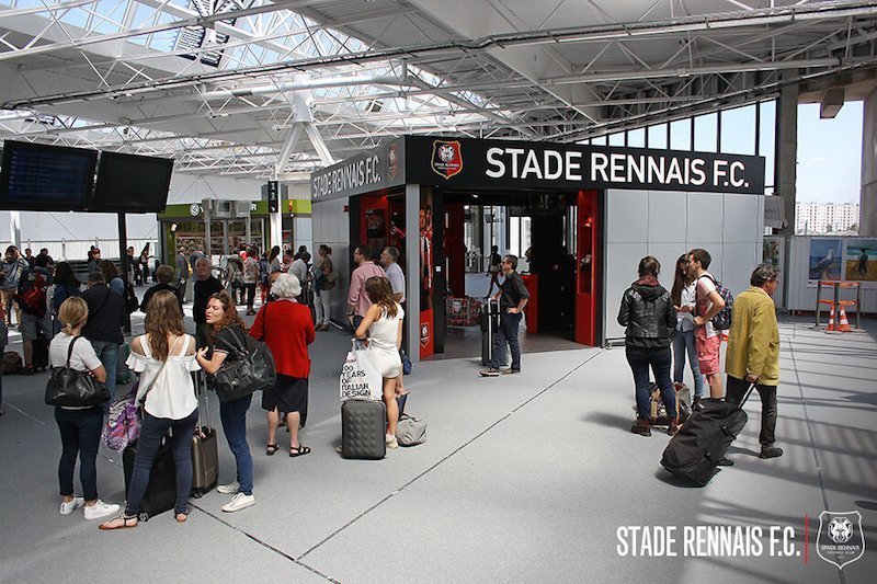 Boutique du Stade rennais en gare de Rennes