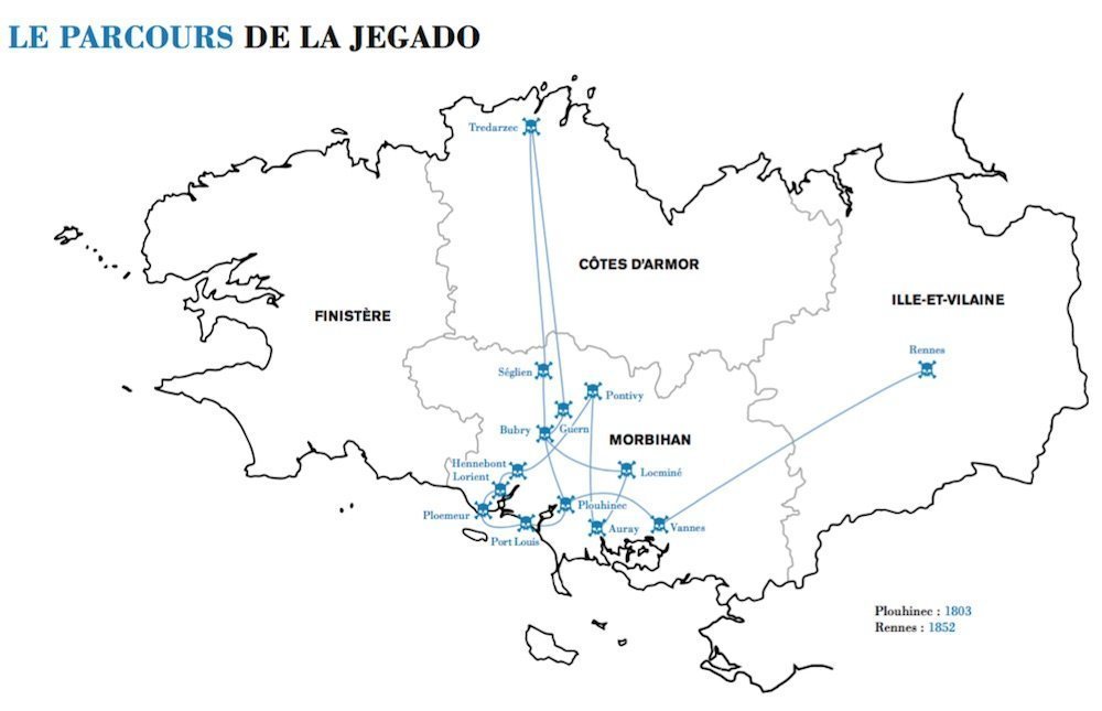 Le parcours de la Jégado