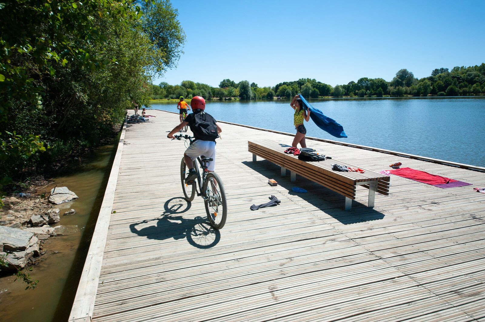 Balade à vélo du côté des étangs d'Apigné. 