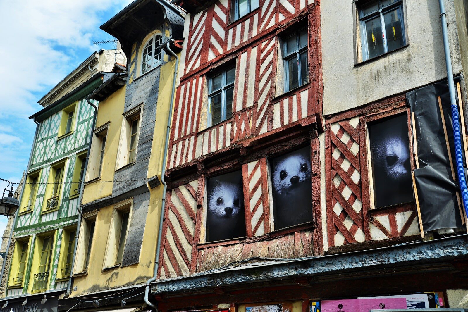 Les façades à pans de bois de la rue saint-Michel