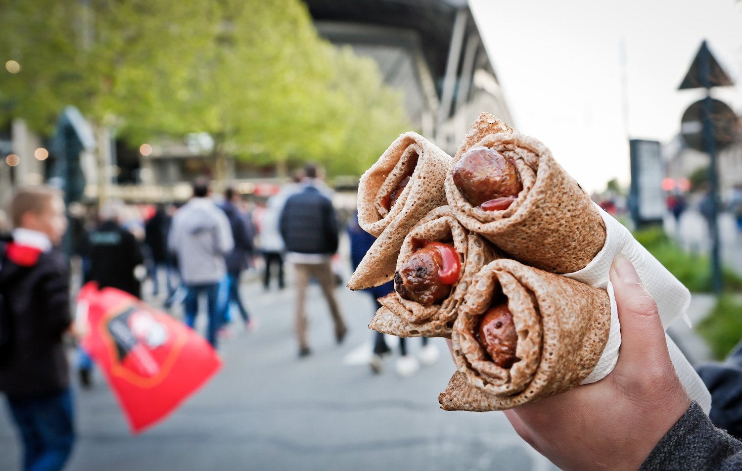 La galette saucisse au Roazhon Park