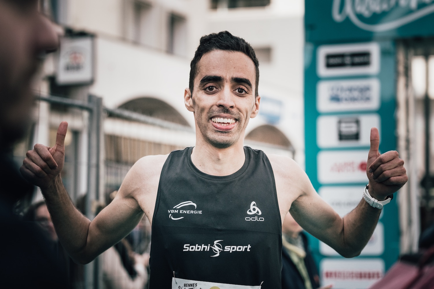 Hamza El Ouardi, vainqueur de l'Urban Trail en 2022