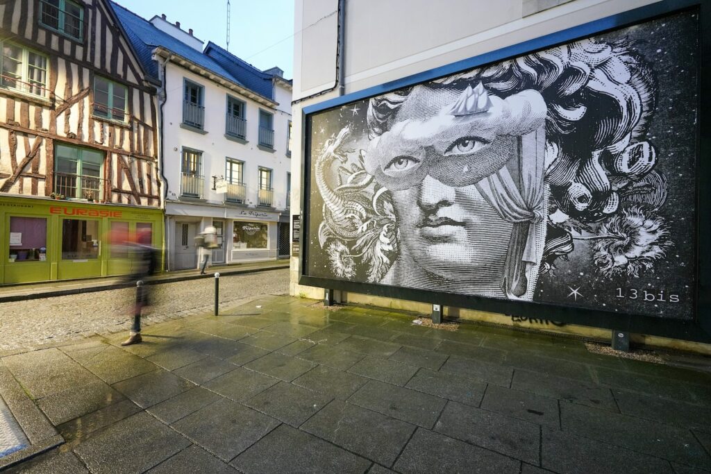 Oeuvre de 13bis sur le Mur de Rennes