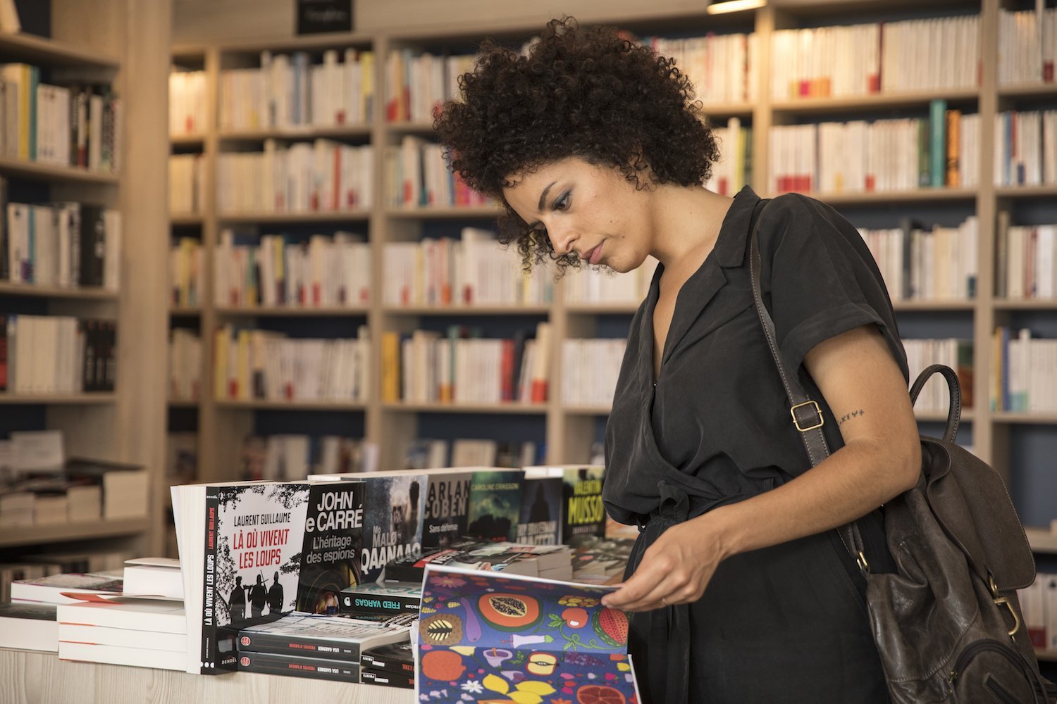 Leïla à la librairie La Nuit des Temps