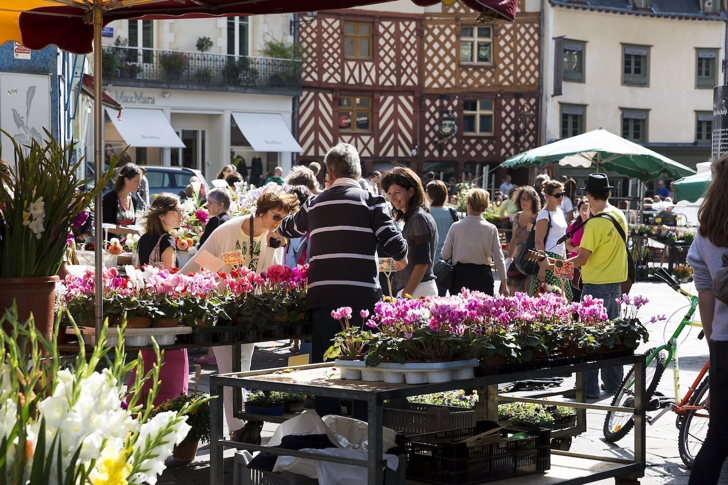 Le marché aux fleurs de Rennes