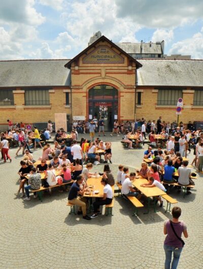 Le marché à manger devant les halles - marché Central