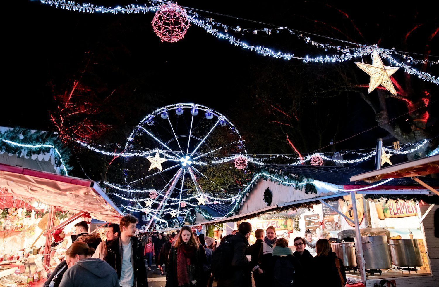 Marché de Noël sur le mail à Rennes