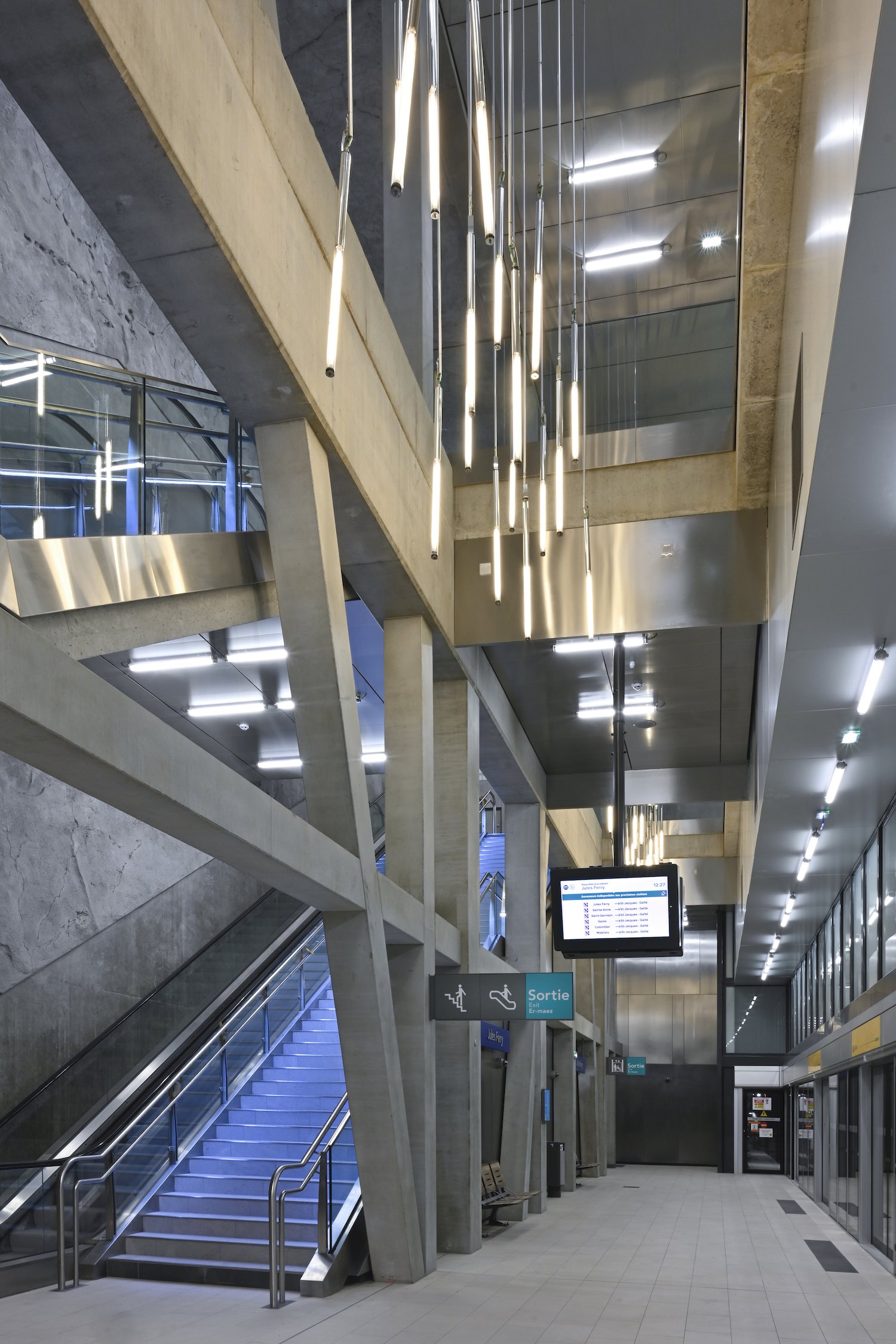 La station de métro Jules Ferry ligne B à Rennes