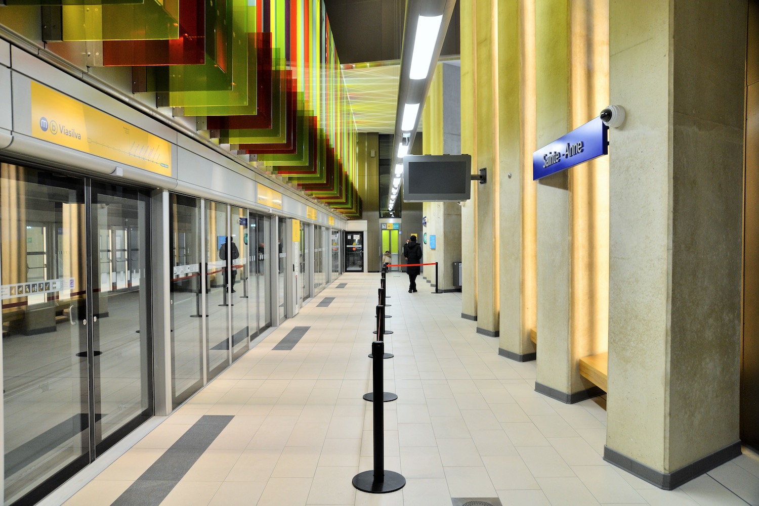 visite de la station de metro Sainte-Anne