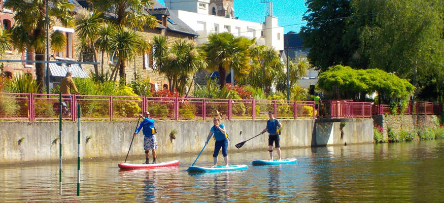 Paddle à la base nautique de Cesson-Sévigné