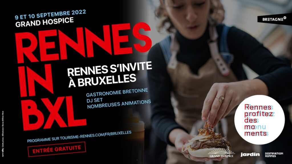 Affiche d el'opération Rennes s'invite à Bruxelles
