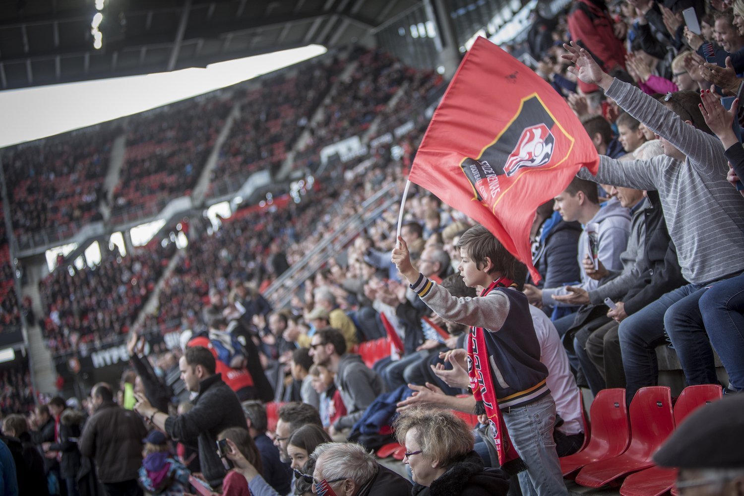 Supporters du Stade Rennais au Roazhon Park