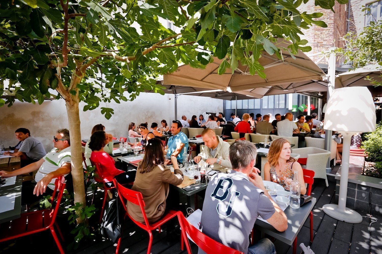 Terrasse jardin de la Fabrique