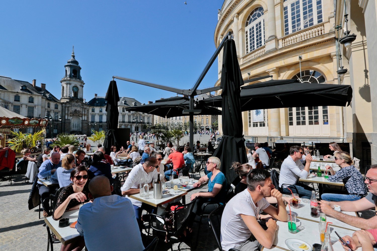 La terrasse du Piccadilly à Rennes