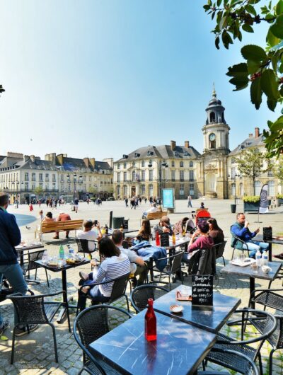 Terrasse place de la Mairie à Rennes