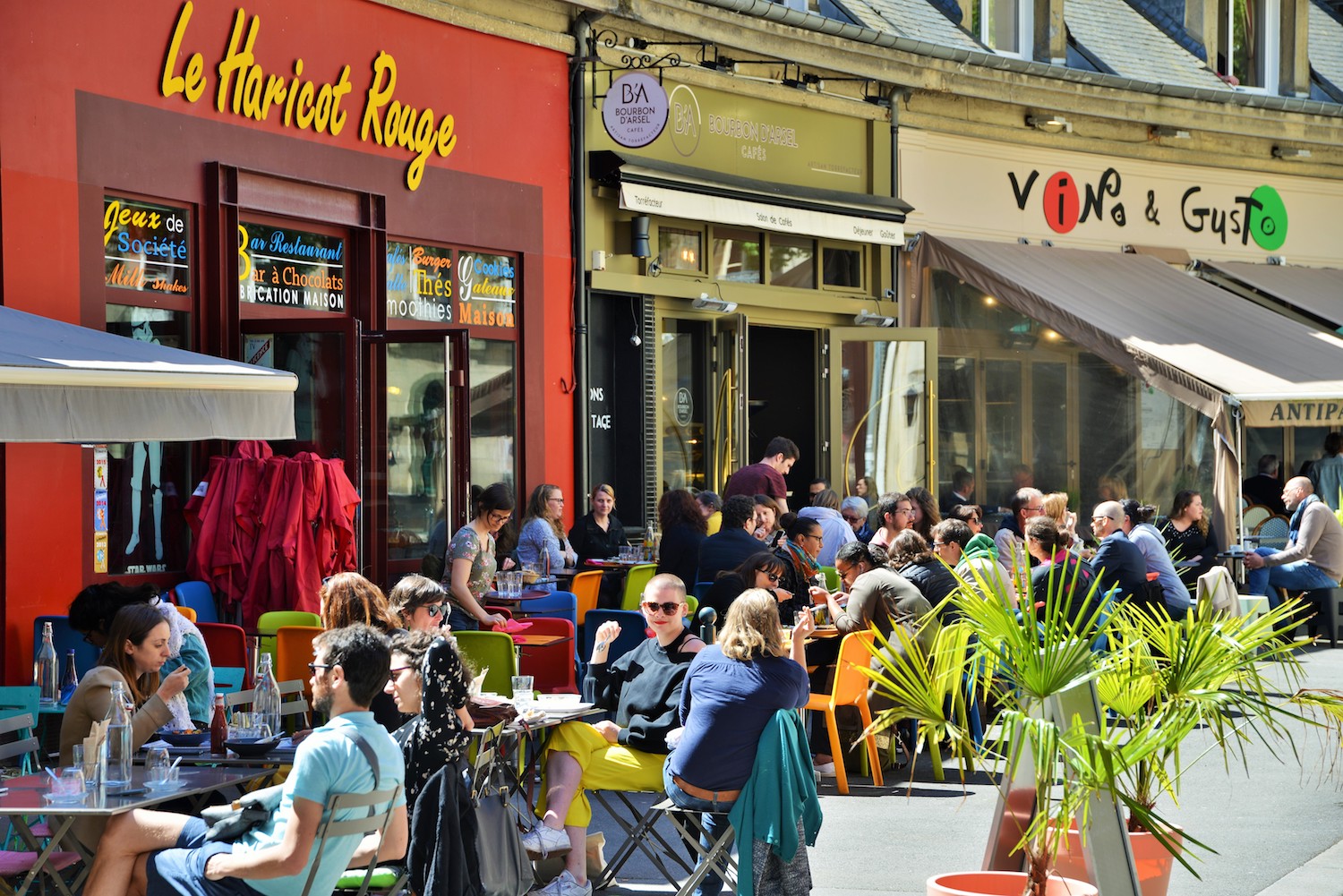 Terrasse rue Baudrairie à Rennes