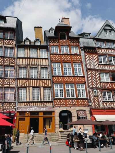Les célèbres façades à pans de bois de Rennes