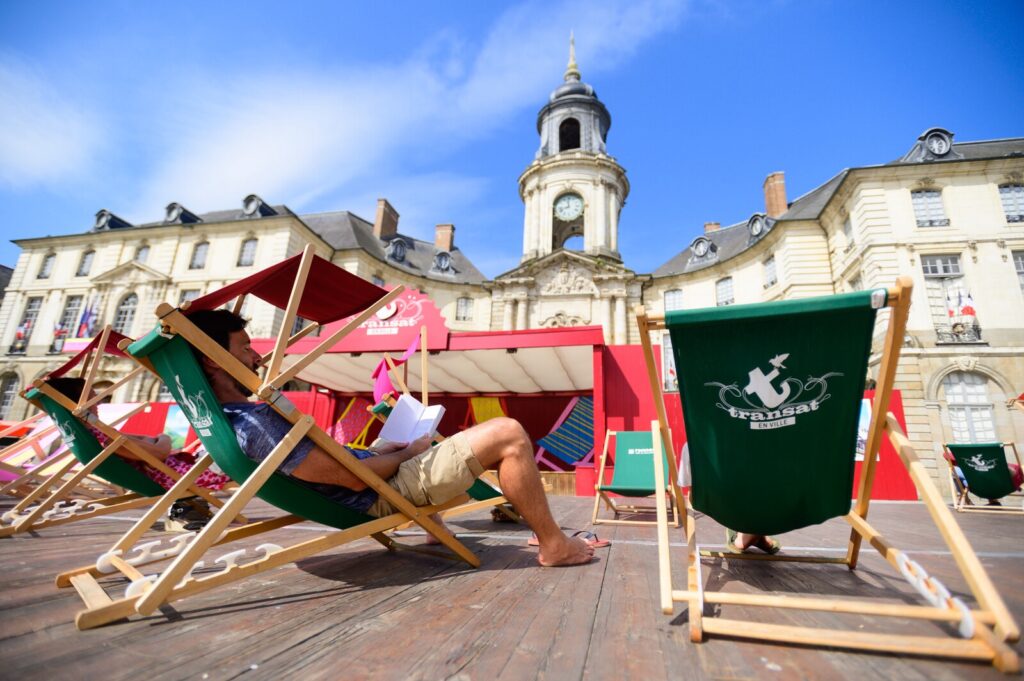 On se détend à Rennes l'été avec Transat en Ville