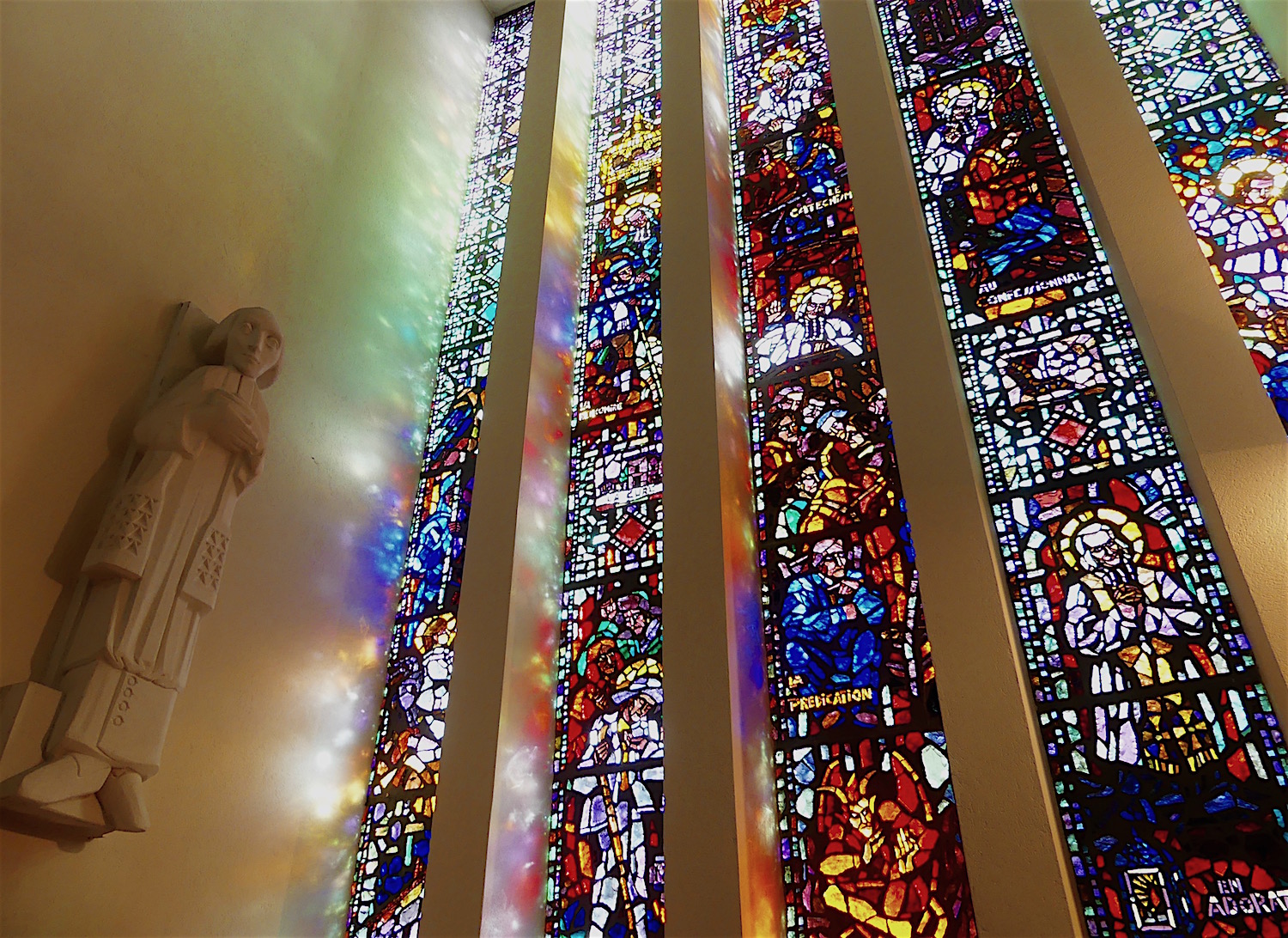 Vitrail de la chapelle de la Sainte-Famille