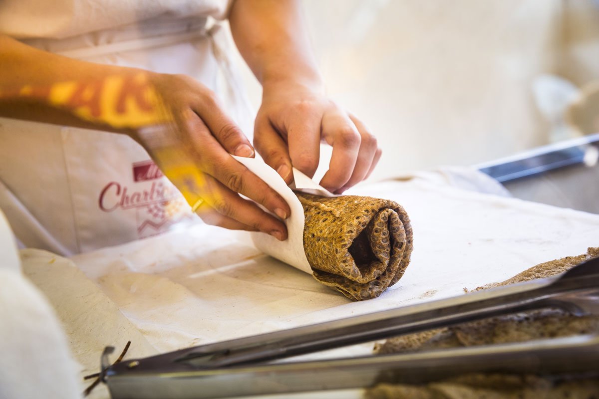 La fameuse galette-saucisse à Rennes