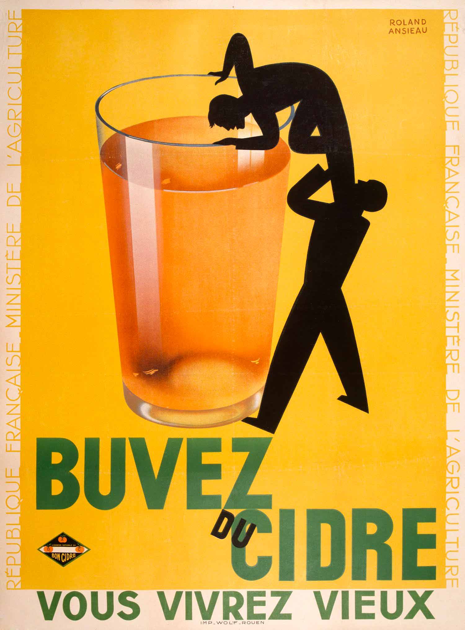 Affiche publicitaire : Buvez du cidre