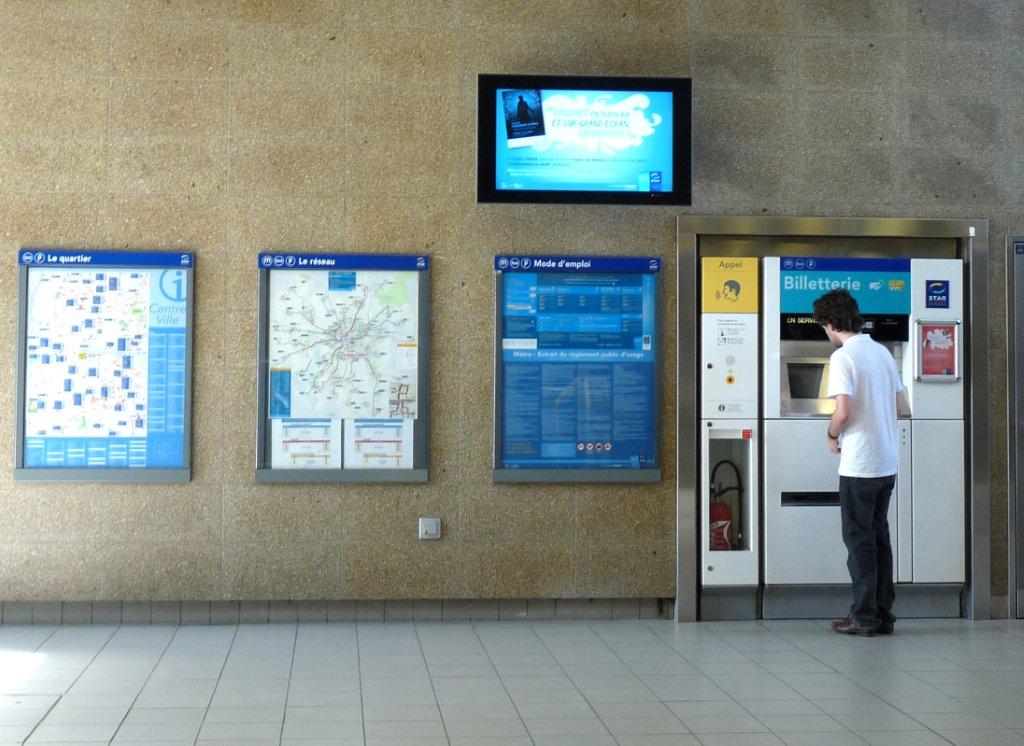 Station de métro à Rennes