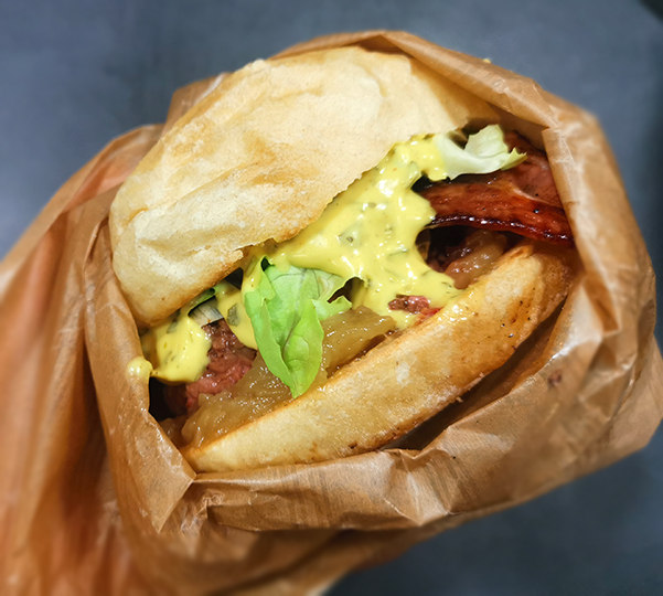 Burger du camion à croquer