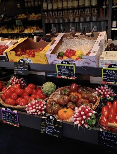 Etal de fruits et légumes