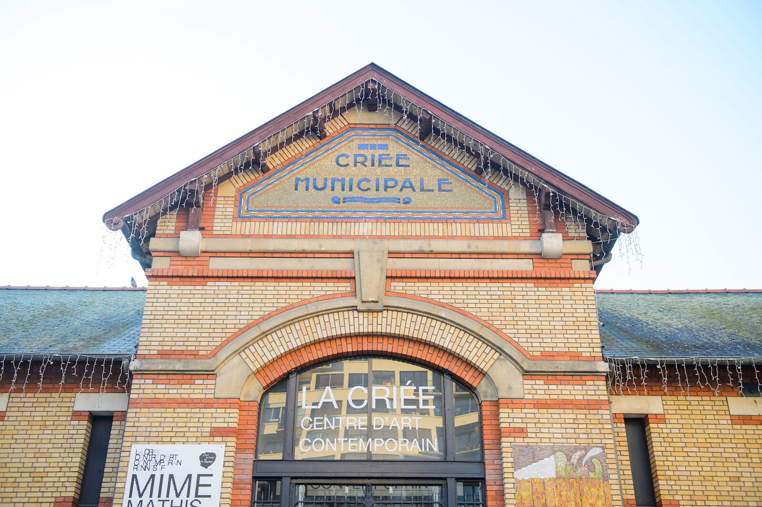 Façade de la Criée, centre d'art contemporain à Rennes