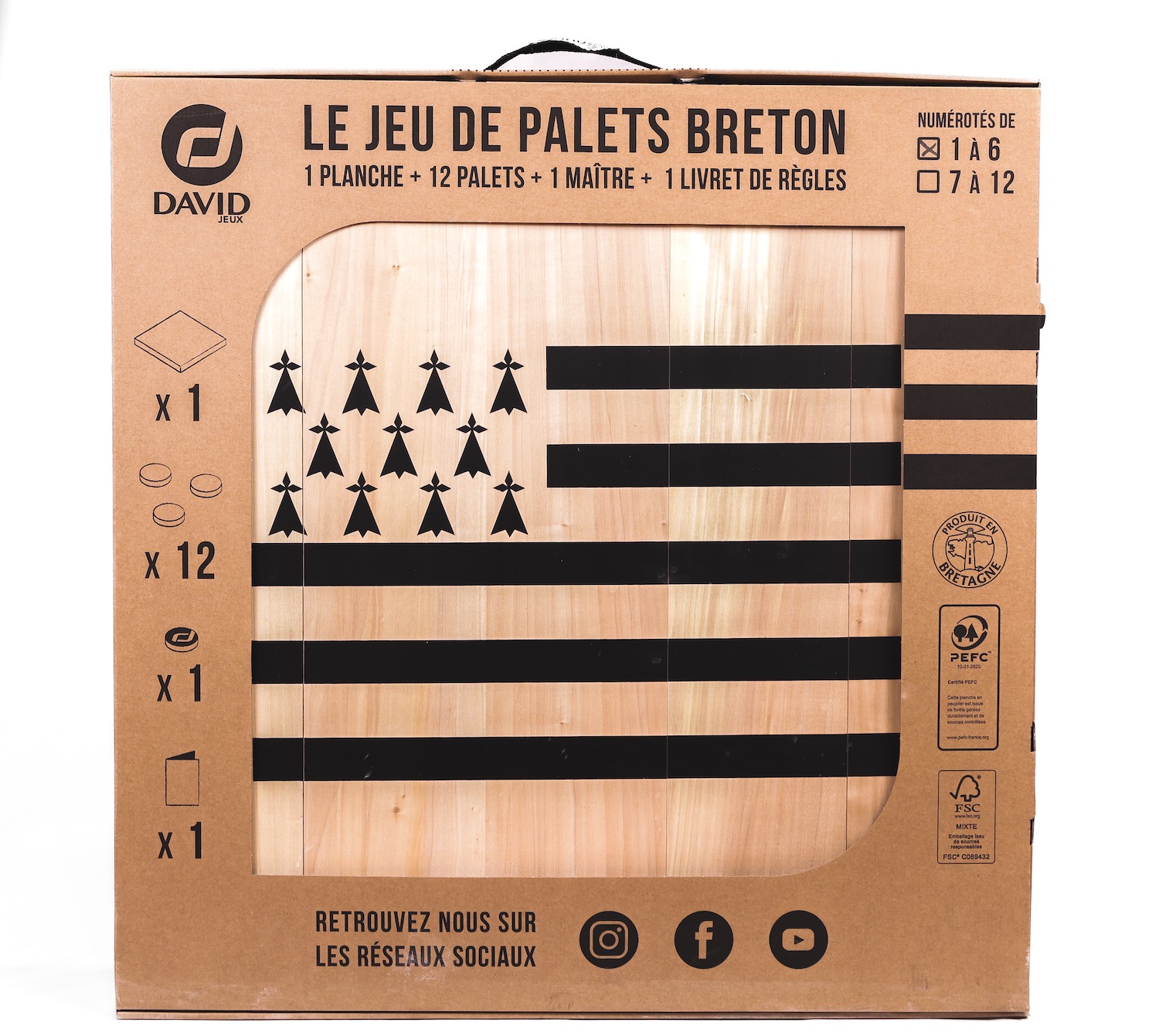 Jeu de palet breton en vente à la boutique de l'office de tourisme