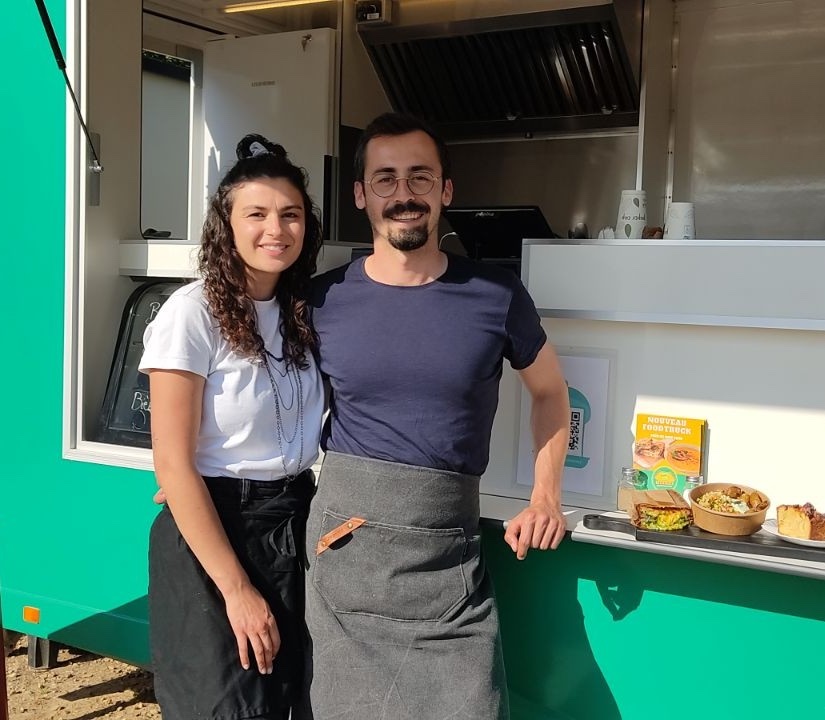 Alexandrine Bessa Dos Santos et Paul Éon du food truck La Bolinette