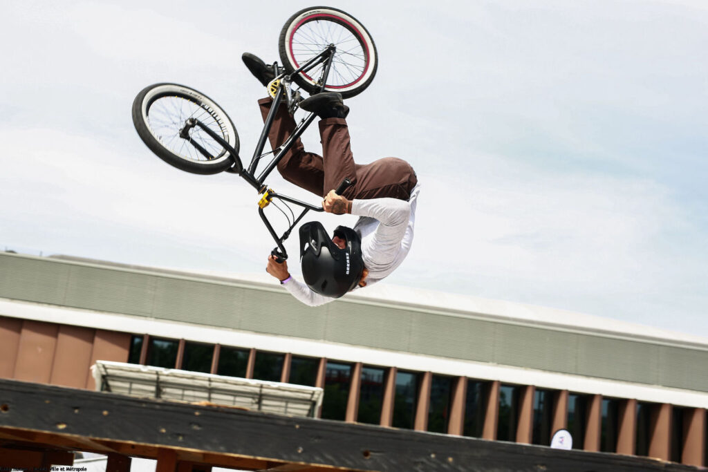 Démonstration de BMX lors de Rennes sur roulettes