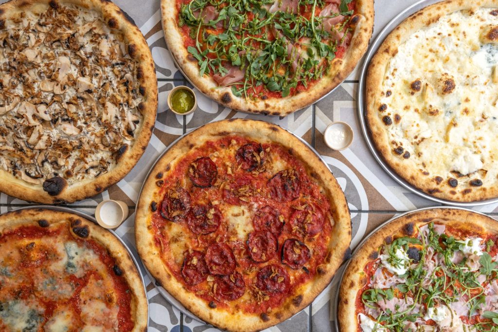 Plusieurs pizzas de Coppa