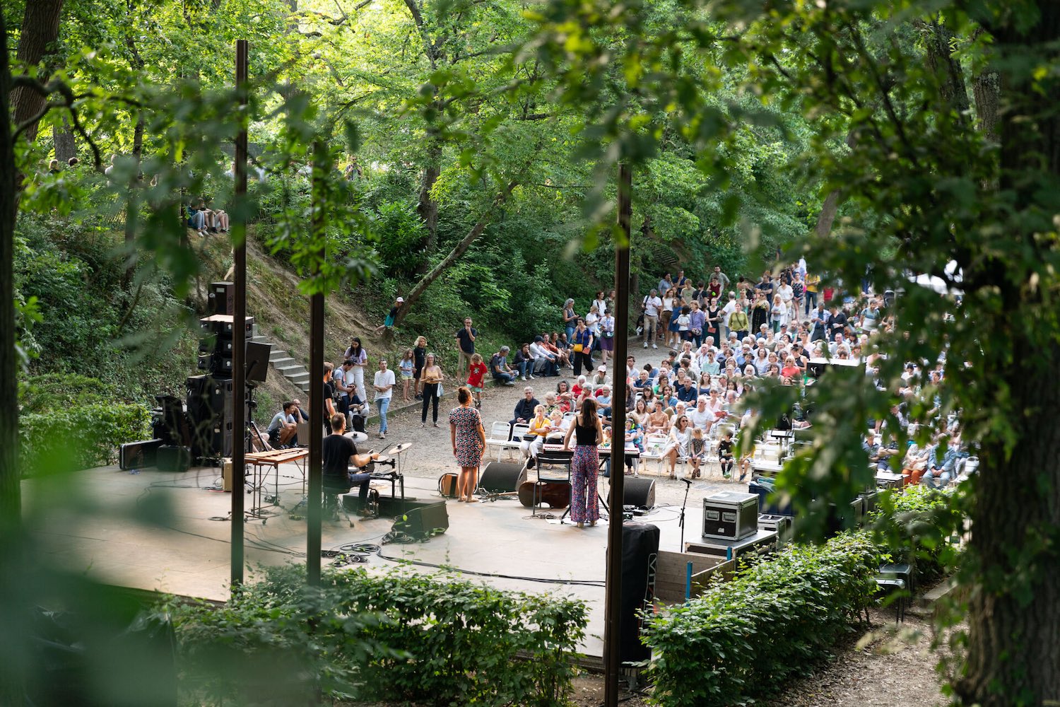 Concert au théâtre de verdure du Thabor à Rennes lors de la fête de la musique 2023