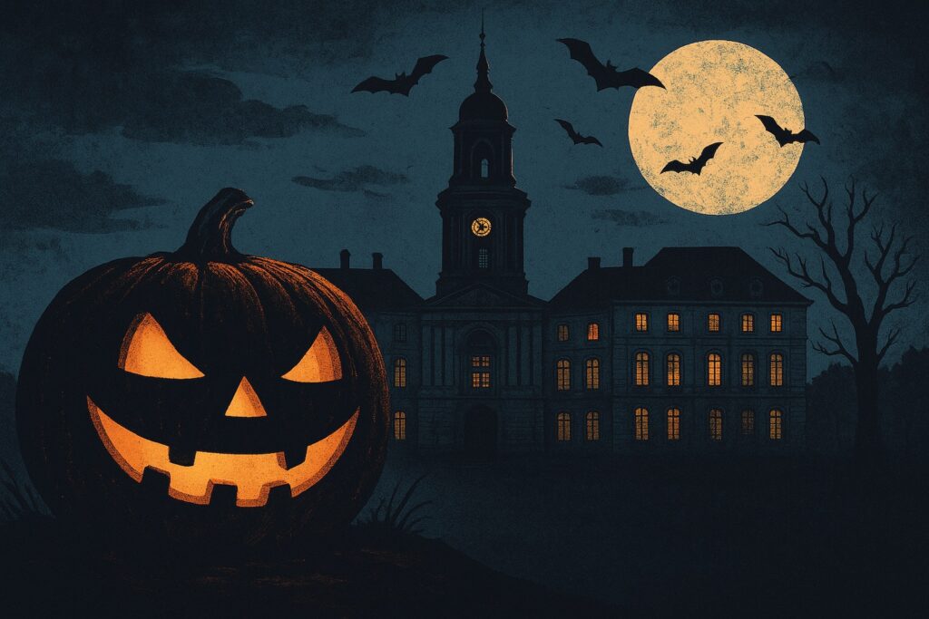 IIlustrattion pour Halloween à Rennes Image générée par intelligence artificielle à l’aide de ChatGPT (OpenAI)