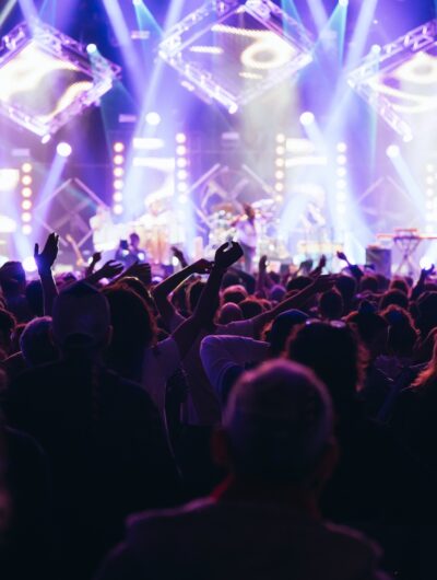 Ambiance pendant un concert aux Transmusicales de Rennes au Parc Expo