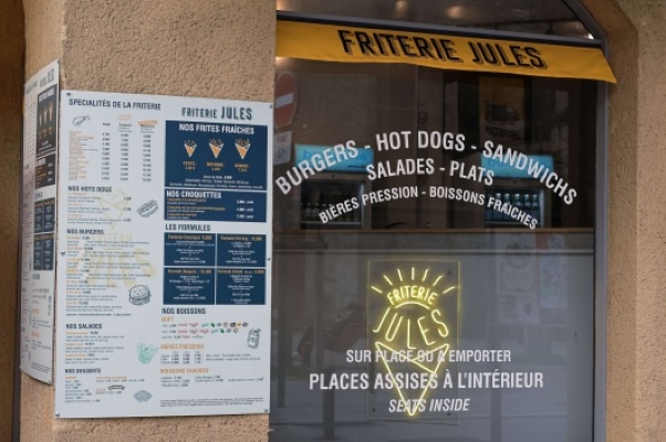 Vitrine de La Friterie Jules