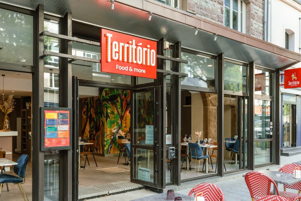 Façade du restaurant Território près de la gare de Rennes