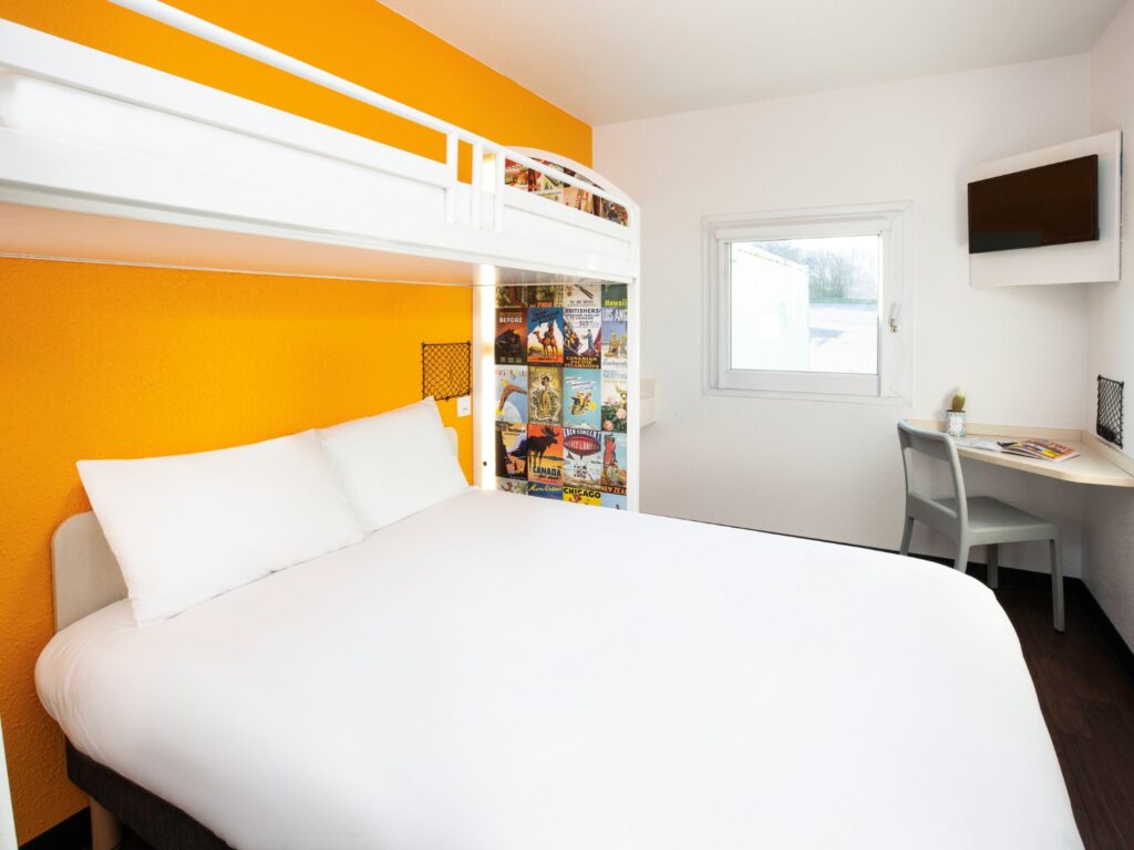 Chambre de l'Hôtel F1 Rennes Sud Est Chantepie