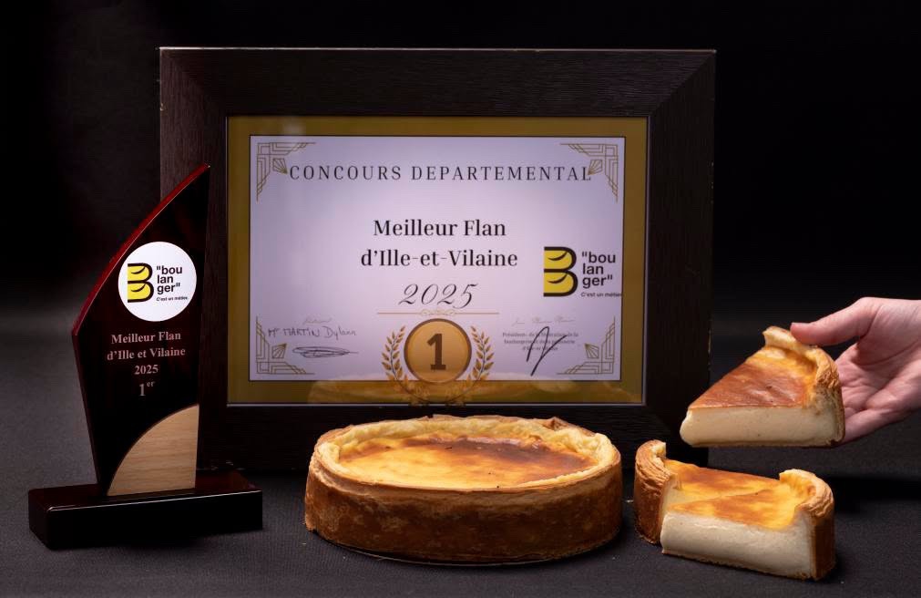 Flan du Fournil de la grange élu meilleur flan d'Ille-et-Vilaine en 2025