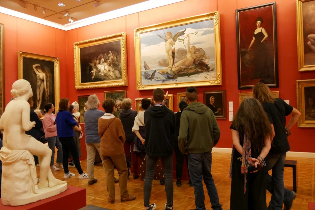 Visite du Musée des Beaux-arts de Rennes pendant le Festival Court Métrange.