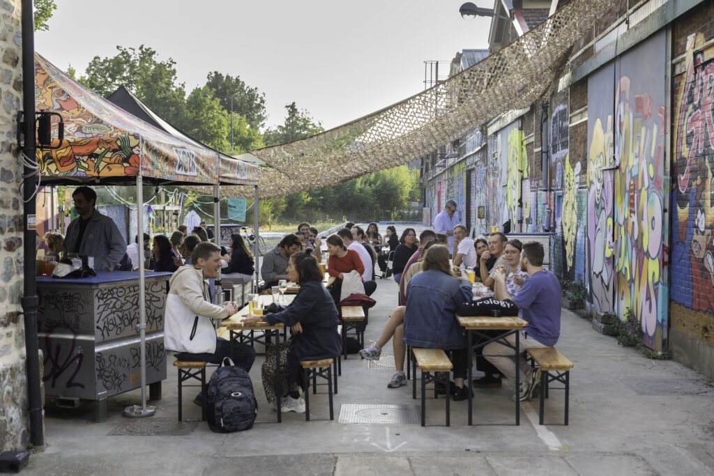 Guinguette éphémère Grabuge aux Halles en commun