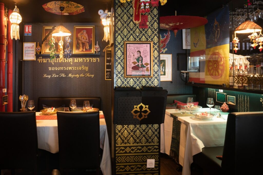 Salle de restaurant de Baan Meh