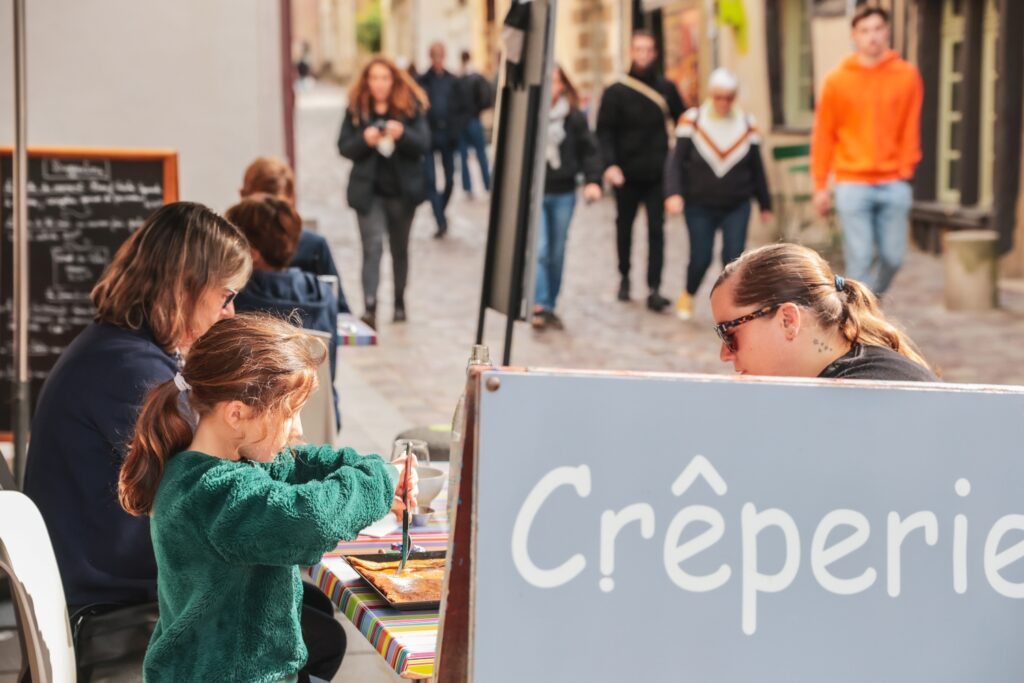 Terrasse de la crêperie Ouzh Taol