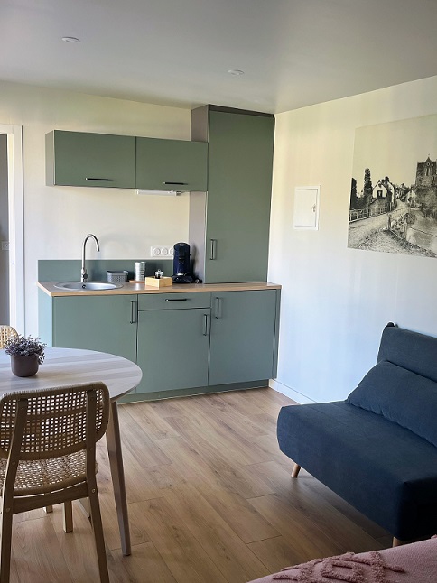 Cuisine d'un studio des Logis du Canal