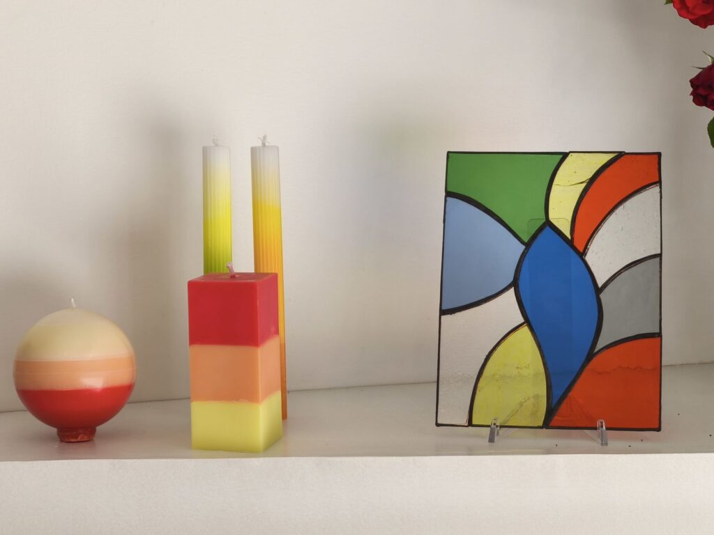 Vitraux et bougies artisanales chez Crea Wow