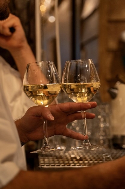 Verres de vin chez Bistrot Canaille