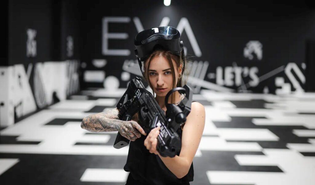 Partie de laser game à EVA Rennes
